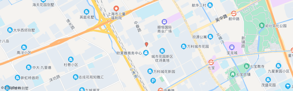 上海星站路中春路_公交站地图_上海公交_妙搜公交查询2024