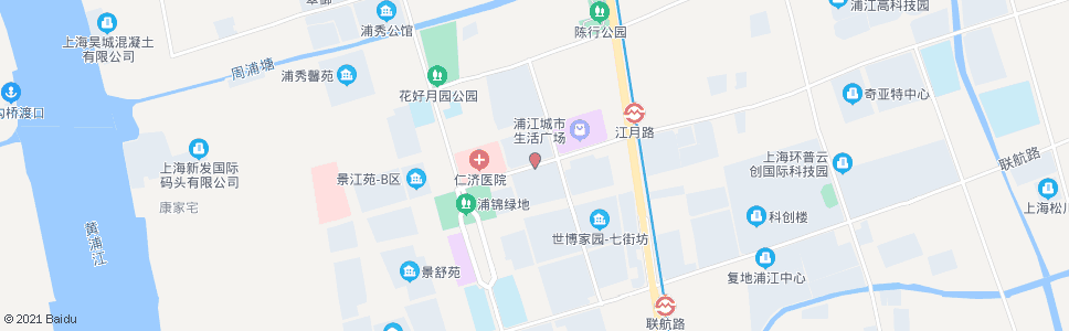 上海浦驰路江月路_公交站地图_上海公交_妙搜公交查询2024