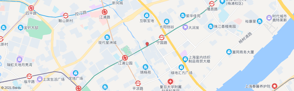 上海长阳路兰州路_公交站地图_上海公交_妙搜公交查询2024