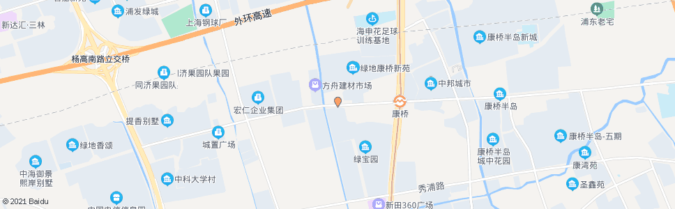上海秀沿路康巴路_公交站地图_上海公交_妙搜公交查询2024