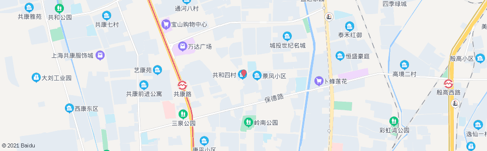 上海共和三村_公交站地图_上海公交_妙搜公交查询2024