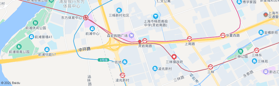 上海华夏西路长清路_公交站地图_上海公交_妙搜公交查询2024