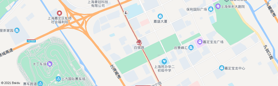 上海白银路站_公交站地图_上海公交_妙搜公交查询2024