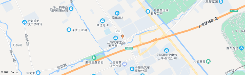 上海百安公路恒谐路_公交站地图_上海公交_妙搜公交查询2024