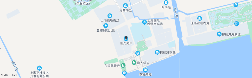 上海阳光海岸(招呼站)_公交站地图_上海公交_妙搜公交查询2024
