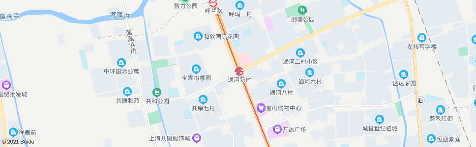 上海共和新路长江西路_公交站地图_上海公交_妙搜公交查询2024