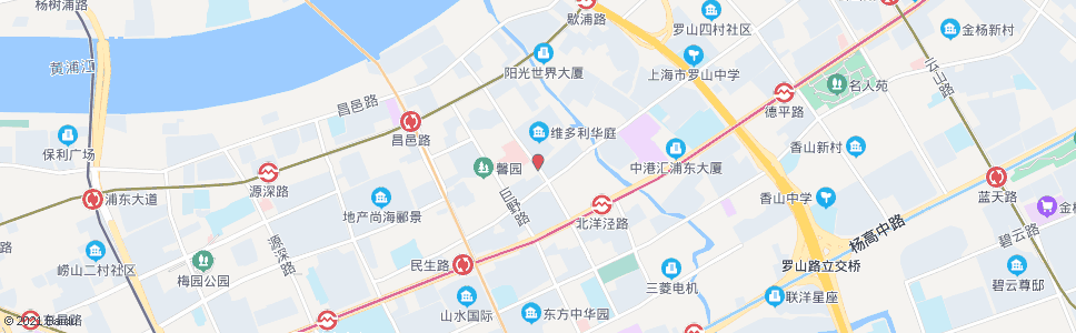 上海苗圃路定水路_公交站地图_上海公交_妙搜公交查询2024