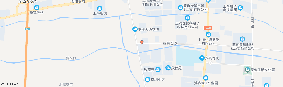 上海宣黄公路六奉公路_公交站地图_上海公交_妙搜公交查询2024