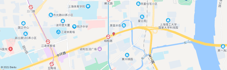 上海翔殷路沙岗路(兰花村)_公交站地图_上海公交_妙搜公交查询2024