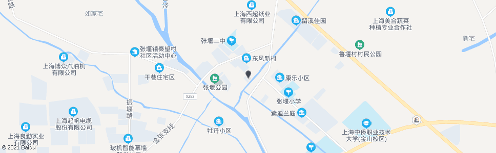 上海张堰卫生院_公交站地图_上海公交_妙搜公交查询2024