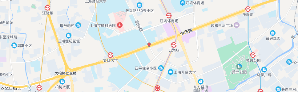 上海邯郸路国定路_公交站地图_上海公交_妙搜公交查询2024