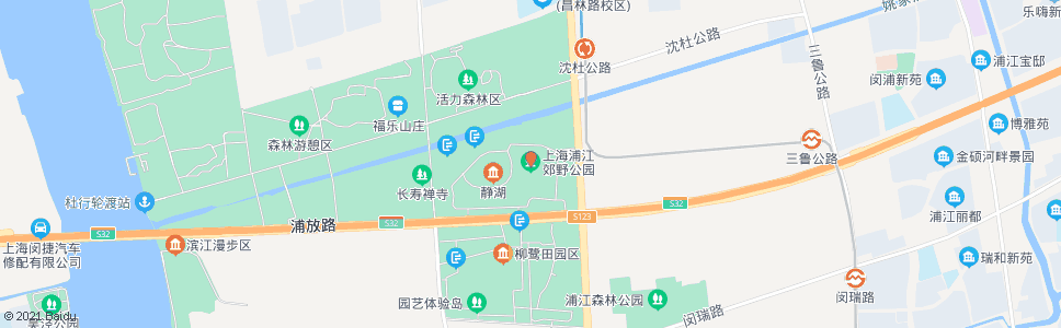 上海浦江花园(招呼站)_公交站地图_上海公交_妙搜公交查询2024