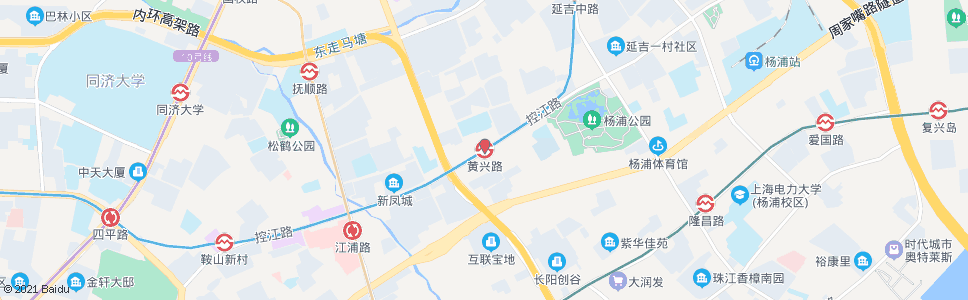 上海黄兴路站_公交站地图_上海公交_妙搜公交查询2024