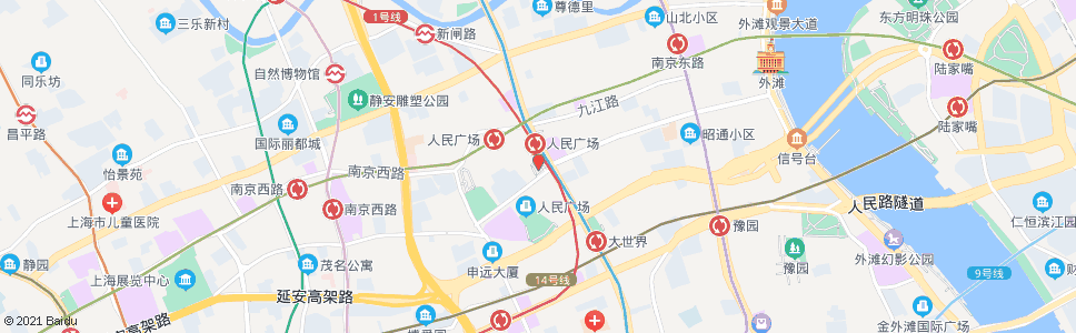 上海城市规划展示馆_公交站地图_上海公交_妙搜公交查询2024