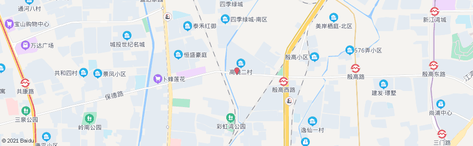 上海高境新村(下客站)_公交站地图_上海公交_妙搜公交查询2024