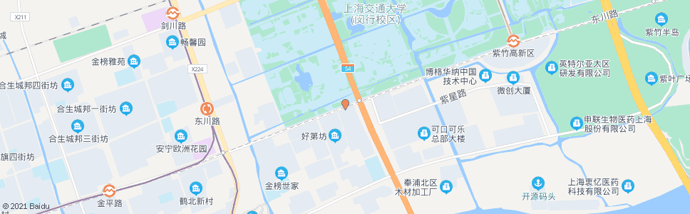 上海东川路环路_公交站地图_上海公交_妙搜公交查询2024
