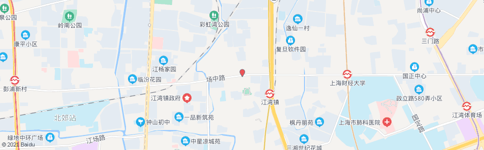 上海新市北路场中路_公交站地图_上海公交_妙搜公交查询2024