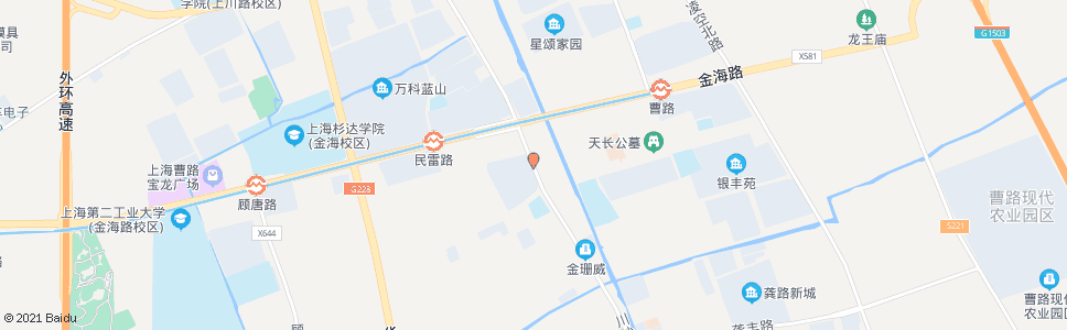 上海川沙路秦家港路(新光)_公交站地图_上海公交_妙搜公交查询2024