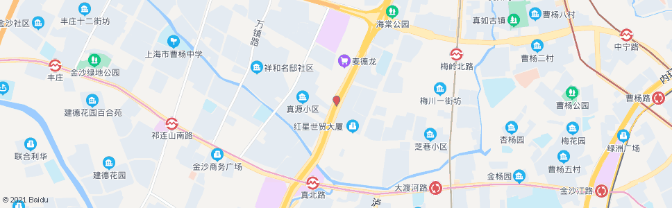 上海真北路怒江北路_公交站地图_上海公交_妙搜公交查询2024