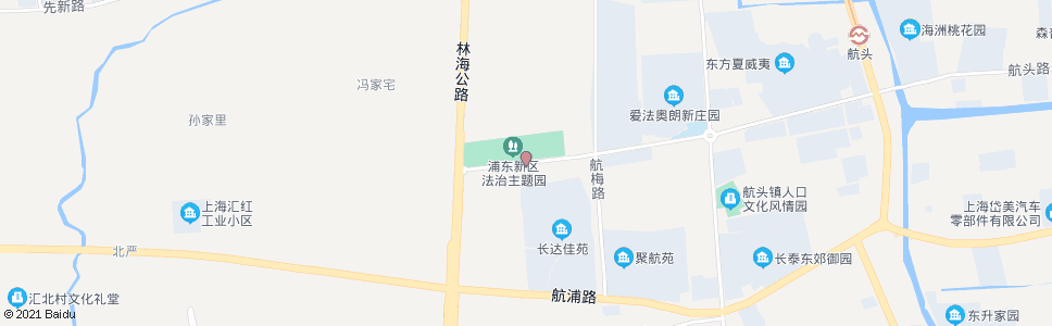 上海航头路航达路_公交站地图_上海公交_妙搜公交查询2024