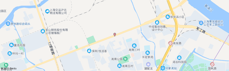 上海长江路长江南路_公交站地图_上海公交_妙搜公交查询2024