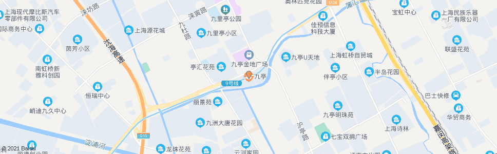 上海九亭地铁站(沪松公路沪亭南路)_公交站地图_上海公交_妙搜公交查询2024