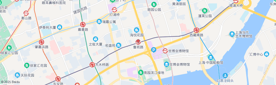 上海鲁班路站_公交站地图_上海公交_妙搜公交查询2024
