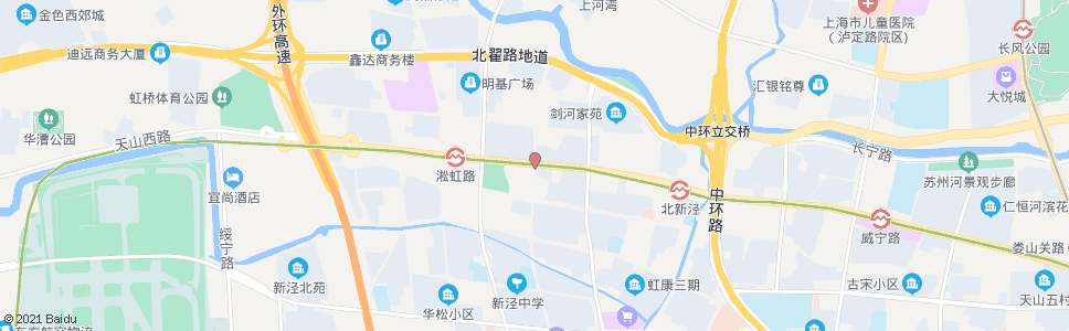 上海天山西路平塘路_公交站地图_上海公交_妙搜公交查询2024