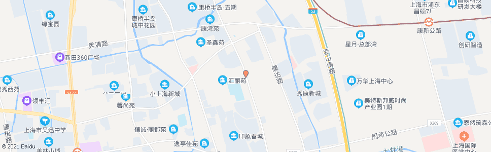 上海周园路康丽路_公交站地图_上海公交_妙搜公交查询2024
