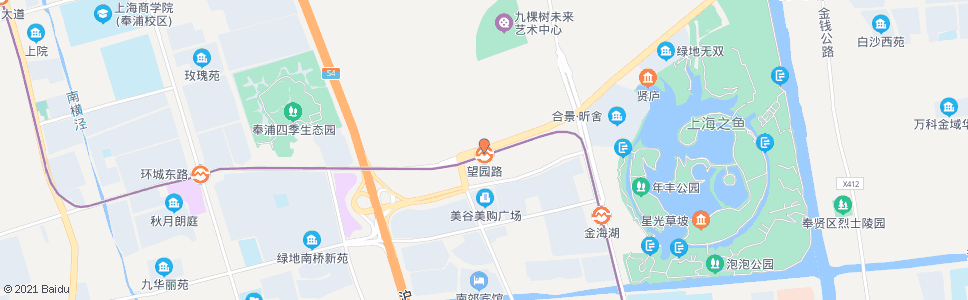 上海望园路航南公路_公交站地图_上海公交_妙搜公交查询2024
