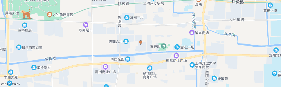 上海西门路城西路(听潮五村)_公交站地图_上海公交_妙搜公交查询2024