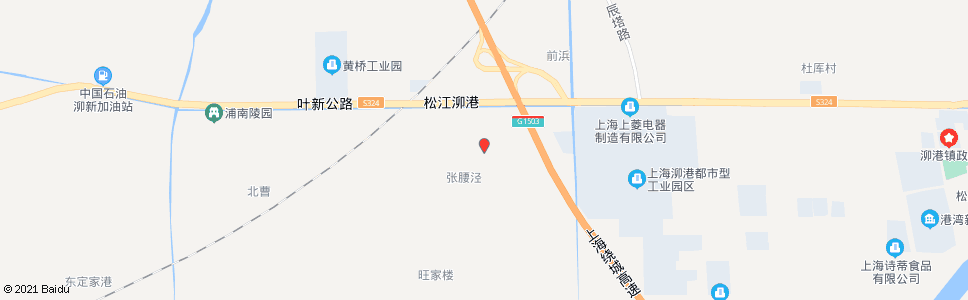 上海张腰浜_公交站地图_上海公交_妙搜公交查询2024