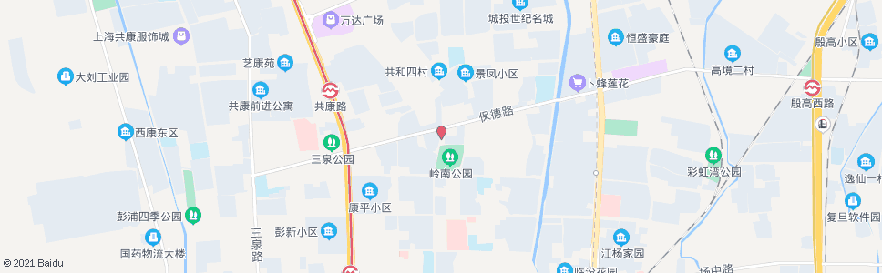 上海保德路岭南路_公交站地图_上海公交_妙搜公交查询2024