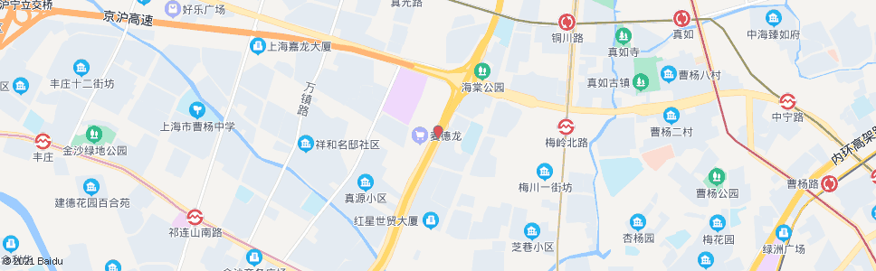 上海真北路梅川路_公交站地图_上海公交_妙搜公交查询2024
