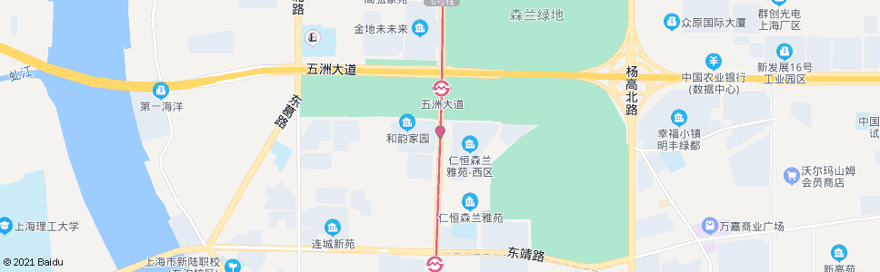 上海张杨北路五洲大道_公交站地图_上海公交_妙搜公交查询2024