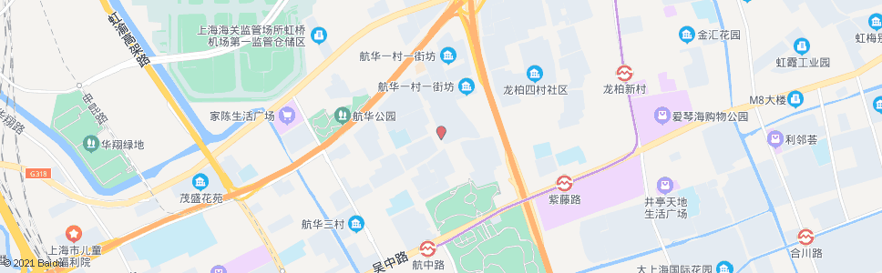 上海航东路航北路_公交站地图_上海公交_妙搜公交查询2024