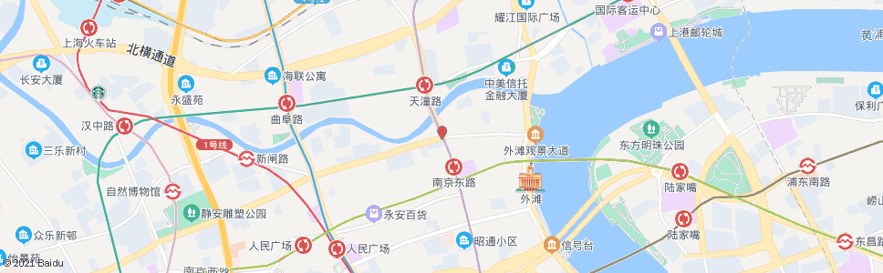 上海北京东路河南中路_公交站地图_上海公交_妙搜公交查询2024