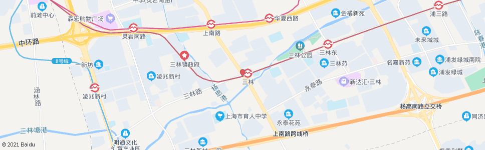 上海林梅新村(三林路上南路)_公交站地图_上海公交_妙搜公交查询2024