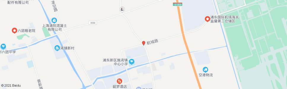 上海川南奉公路航城路_公交站地图_上海公交_妙搜公交查询2024