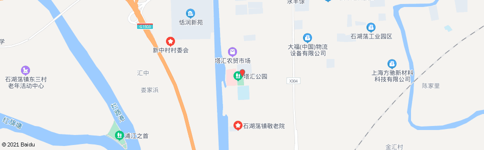 上海育新路塔汇路_公交站地图_上海公交_妙搜公交查询2024