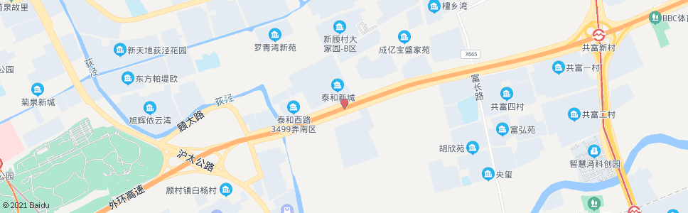 上海泰和西路潘泾路_公交站地图_上海公交_妙搜公交查询2024