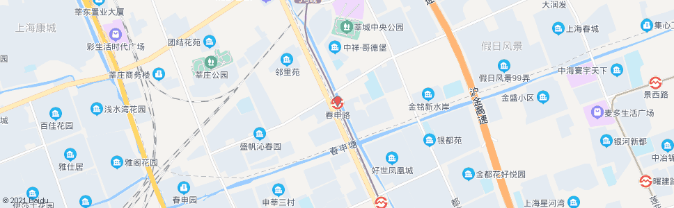 上海春申路站_公交站地图_上海公交_妙搜公交查询2024