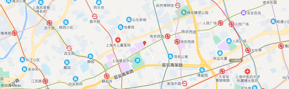 上海陕西北路南京西路_公交站地图_上海公交_妙搜公交查询2024