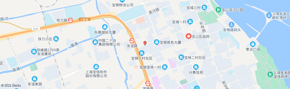 上海友谊路密山路_公交站地图_上海公交_妙搜公交查询2024