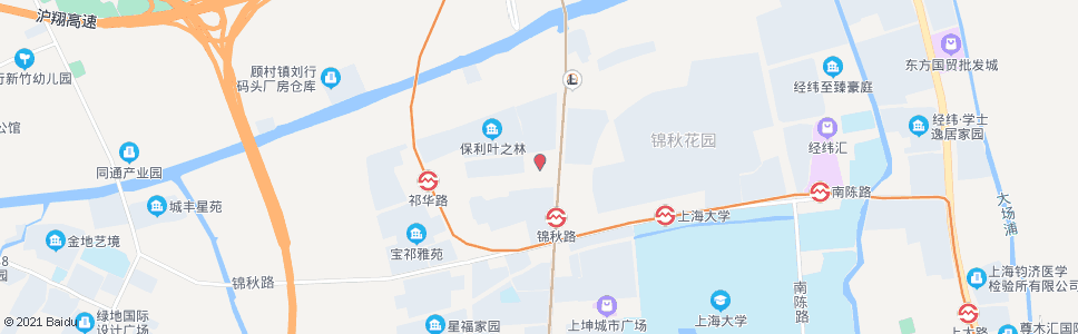 上海祁华路(葑润华庭)_公交站地图_上海公交_妙搜公交查询2024