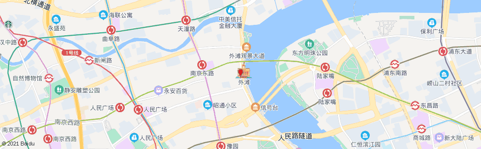 上海中山东一路汉口路_公交站地图_上海公交_妙搜公交查询2024