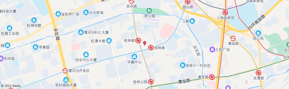 上海桂林路田林路_公交站地图_上海公交_妙搜公交查询2024