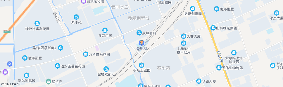 上海春申站_公交站地图_上海公交_妙搜公交查询2024