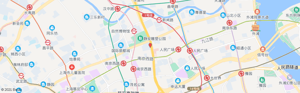 上海成都北路北京西路_公交站地图_上海公交_妙搜公交查询2024