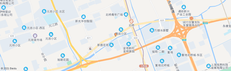 上海北松公路瓶安路_公交站地图_上海公交_妙搜公交查询2024